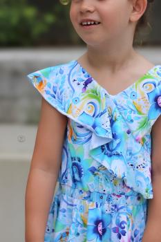 Crazy Paisly Flowers Blau